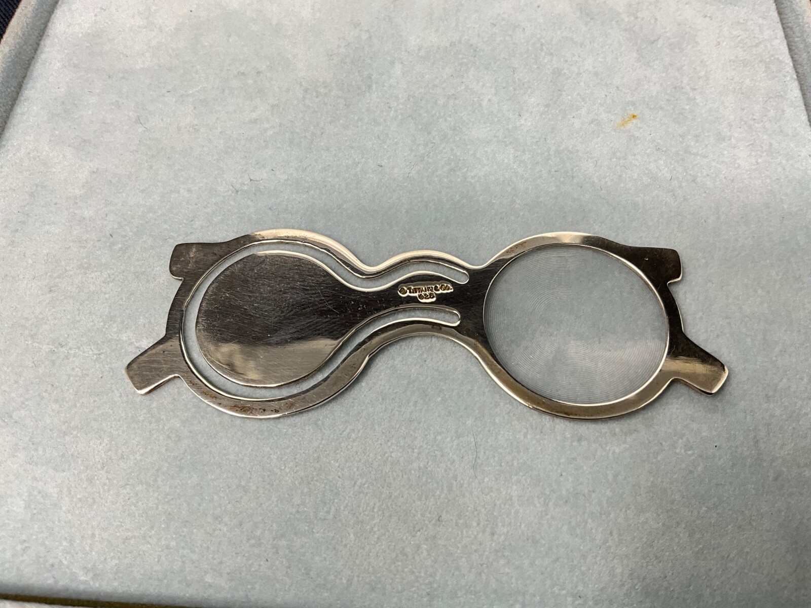 Vintage Tiffany & Co. Sterling Silver 925 Loupe Magnifying Glass Bookmark