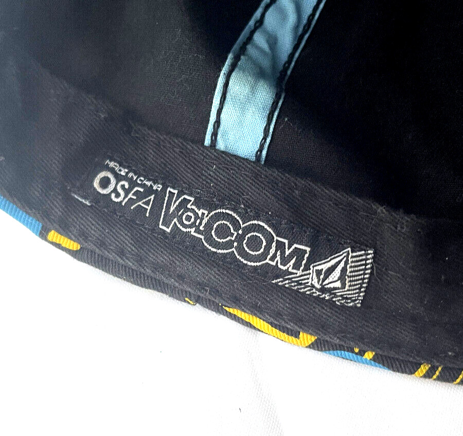 OSFA Volcom Hat All Over Print Stone Cap Vintage … - image 4