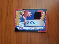 Juan De La Cruz - 2021 Panini Elite Extra Edition DPL Material Signature AUTO