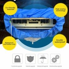 Air Conditioner Waterproof Cleaning Cover Dust Washing Clean Protector Bags