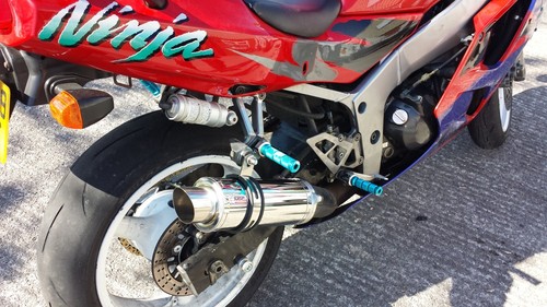 Tubo silenciador de escape legal/carrera para motocicleta Kawasaki ZX6R F 1995' - 1997' - Imagen 2 de 36