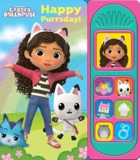 Gabbys Dollhouse - Happy Purrsday Little Sound Book - PI Kids - GOOD