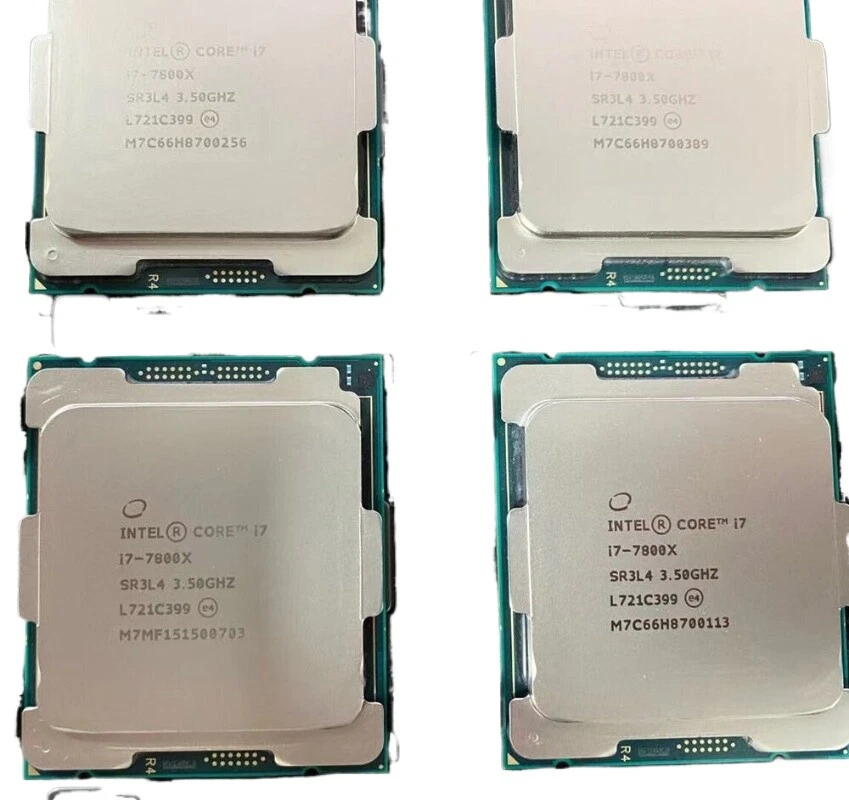 Intel Core i7-7800x CPU processor SR3L4 3.50ghz 6-Core 8.25mb lga-2066 X series - Image 2 of 3