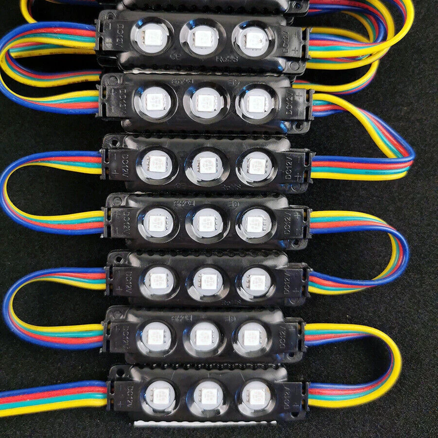 20pcs 3 LED Module 5050 RGB Sign Design 12V Waterproof window store front Lights - Image 3 of 4