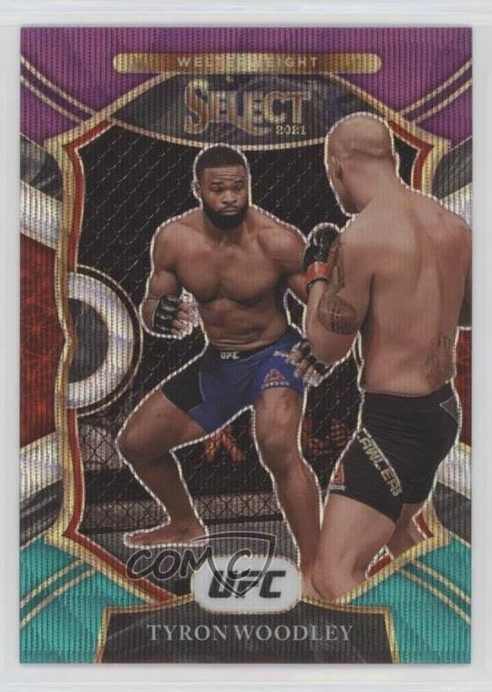 2021 Panini Select UFC Concourse Tri-Color Prizm Tyron Woodley #3 06ua