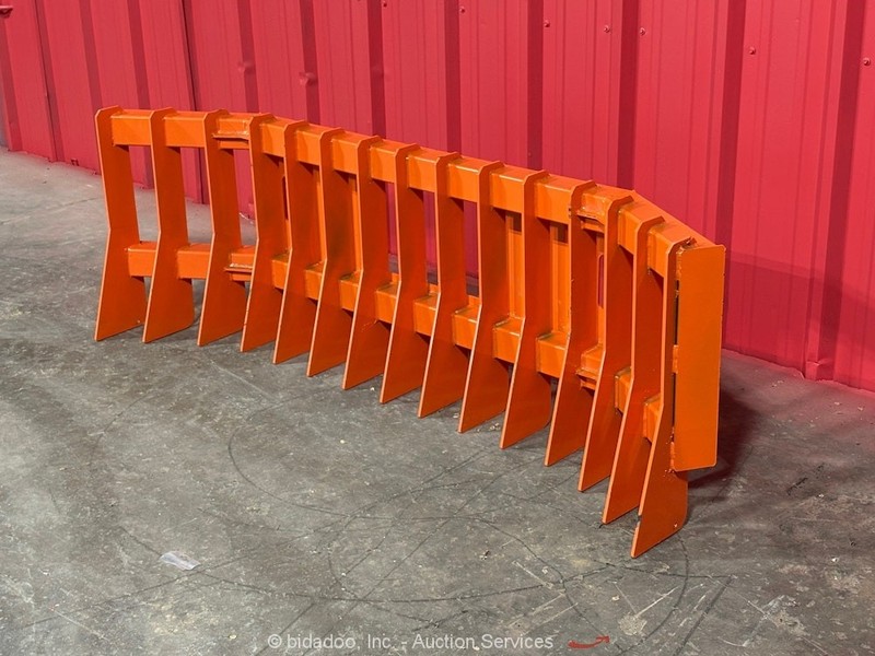 2026 Pabreak RT140 72" Skid Steer Root Debris Rake Attachment bidadoo -New