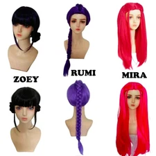 KPop Demon Hunters Wigs Zoey Wig Rumi Wig Mira Wig Adult Youth Kids Costume Wigs