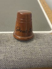 Collectable Wooden Cherokee Indian reservation thimble