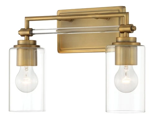 Minka Lavery 2642 Binsly 2 Light 16"W Vanity Light - Brass - Picture 1 of 4