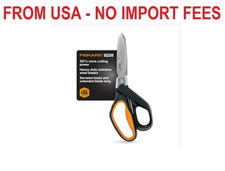 Fiskars Pro PowerArc Shop Shears, Heavy Duty Stainless Steel Scissor, Industrial