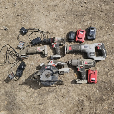 #ad #ad Porter Cable 20V MAX Tool Lot Drill Impact Saws Batteries amp; Chargers Tested $169.99