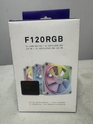 NZXT F120 RGB DUO 120mm Case Fan - White (3-Pack)