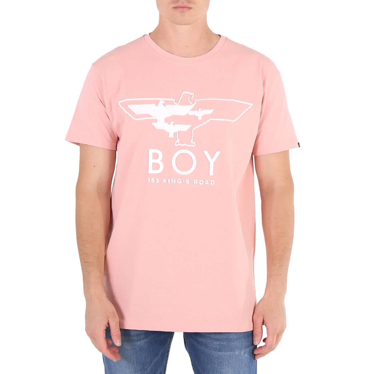 Хлопковая футболка Boy London Pink из хлопка для мальчика Myriad Eagle, размер X-Small