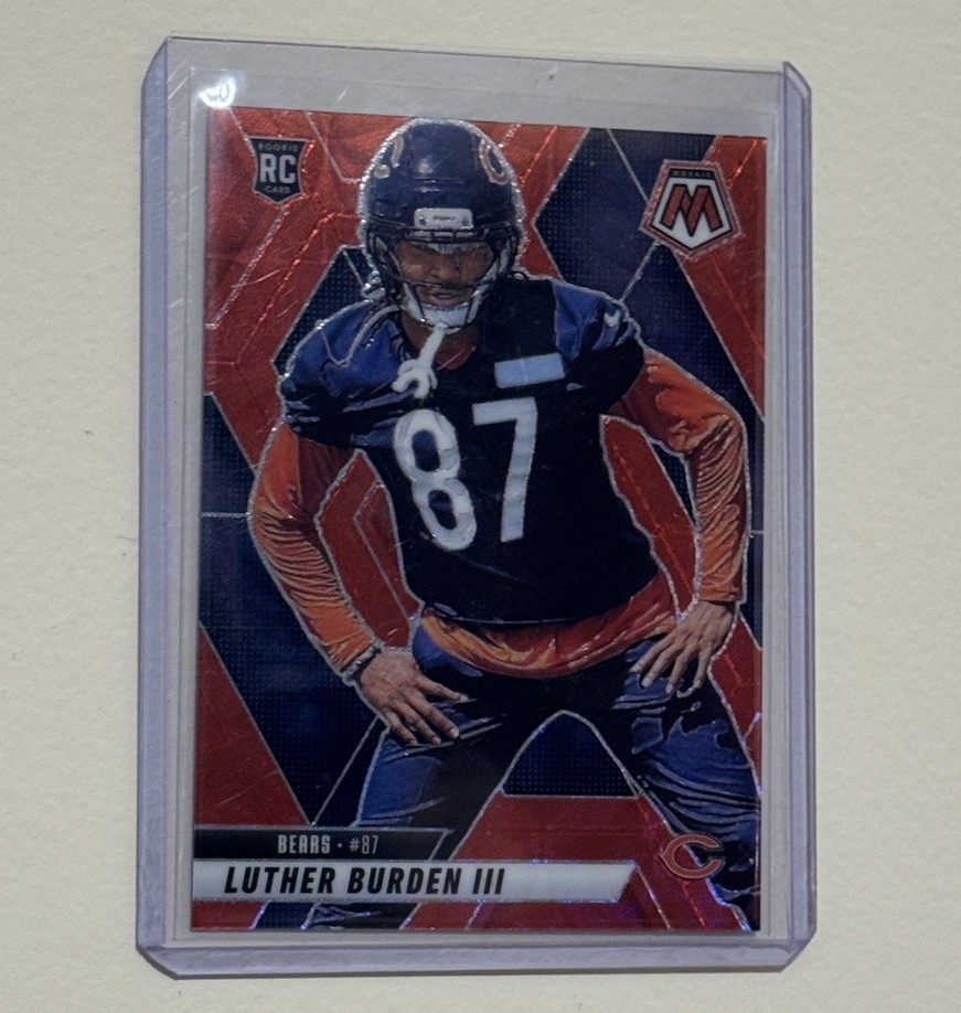 2025 Mosaic - Luther Burden III #383 Red Mosaic Rookie Card (RC) Chicago Bears