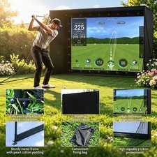 Golf Simulator Enclosure Package, 4K-Compatib...