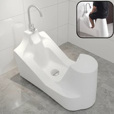 Bathrooms Wudu Wash Basin- Wudukhana Home Wudu Foot Washer Foot Flush Basin UK