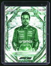 2025 Topps Chrome F1 Fernando Alonso Diamond 75th Night Vision 110/299 #D75-9