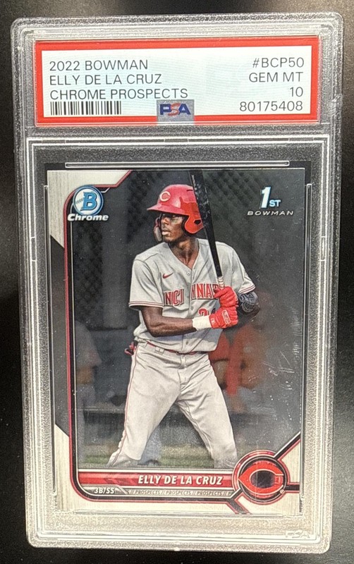 2022 Bowman Elly De La Cruz #BCP-50 Chrome 1st Prospect PSA 10