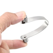 12x9.5mm Spring Clips Steel Solid Push Button Spring Clips for Camping,8 Pcs