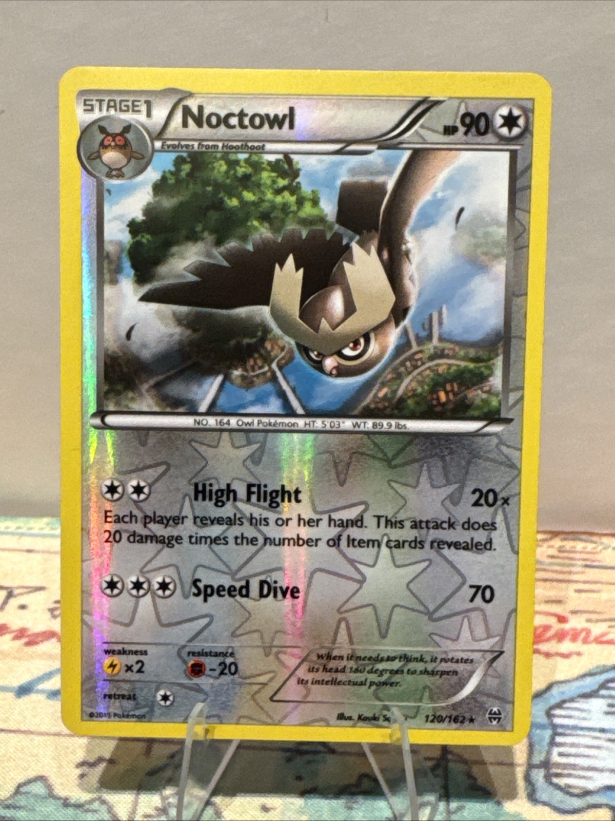 Noctowl 120/162 Breakthrough Reverse Holo