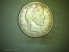 1908O Barber Head Quarter Silver