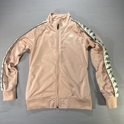 Kappa Women s Zip Up Track Jacket S Omini Logo Sleeve Hit Italian Sportswear