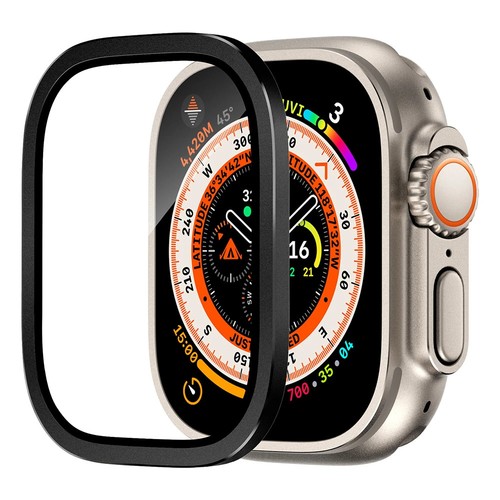 Tempered Glass for Apple Watch Ultra 2 49mm Screen Protector Metal Frame Anti-Sc - Zdjęcie 35 z 35