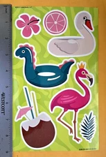 "Hello Summer" Vinyl Decal Large Format Sticker Sheet