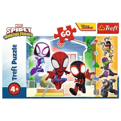 5900511173710 Puzzle 24 elementy Maxi W świecie Spidey ego TREFL 17371 TREF TREF