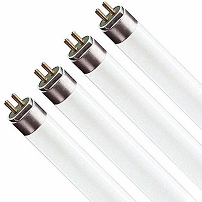 Luxrite F54T5/835/HO 54W 4FT T5 Fluorescent Tube Light 3500K 4200lm G5 4-Pack