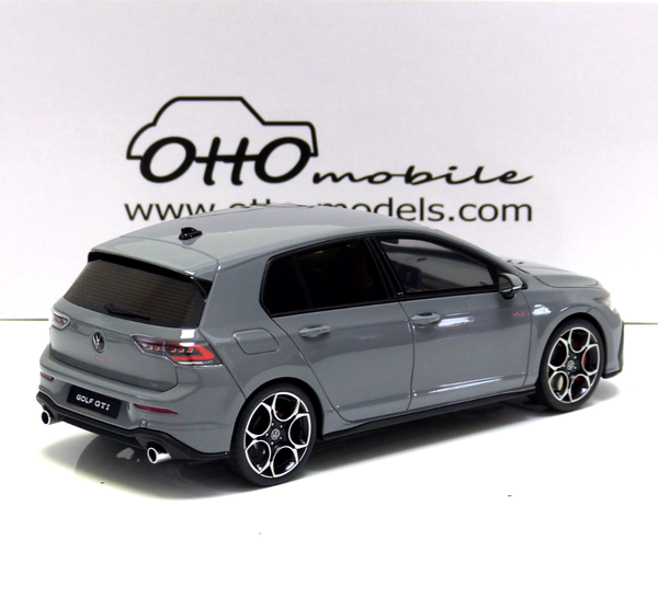 Volkswagen Vw Golf Viii Gti 2024 Gray / Silver-Black Rims 1:18 OT1137 Ottomobile-image