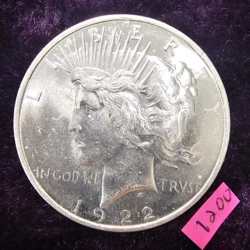 🚚⚡️FAST🔥SIMPLY GORGEOUS 👀🔥1922 Peace Dollar Silver US Coin $1.00 MS+ BU 1200