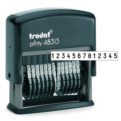 Trodat Printy 48313 Carbon Neutral Rubber Stamp for Documents Order Numbers