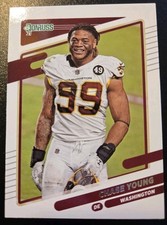 2021 Panini Donruss Football Chase Young Image Variation 9 Washington Commanders