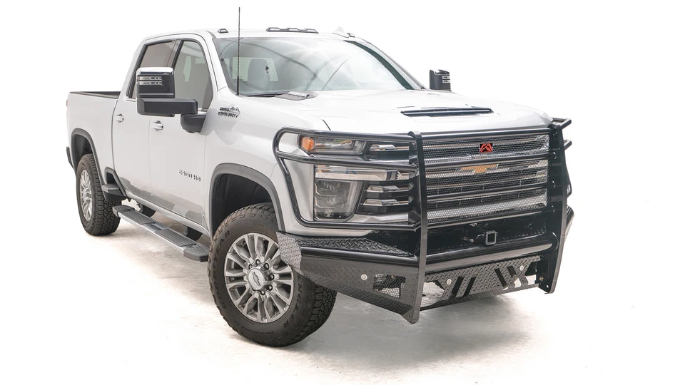 FAB FOURS CH11-S2760-1 FULL GUARD BLK STEEL REPLACEMNT BUMPER FOR SILVERADO 2500 Foto 3 de 4