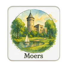 Moers, Germany Fridge Magnet: Cute Handmade Travel Souvenir Gift