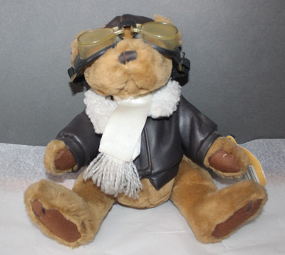 The Brass Button Bear Company 1997 Radar Pilot Teddy Bear 9982351 Stuffed Animal