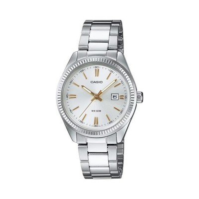 Casio Women s Classic Silver Dial Stainless Steel Analog Watch - LTP-1302D-7A2V
