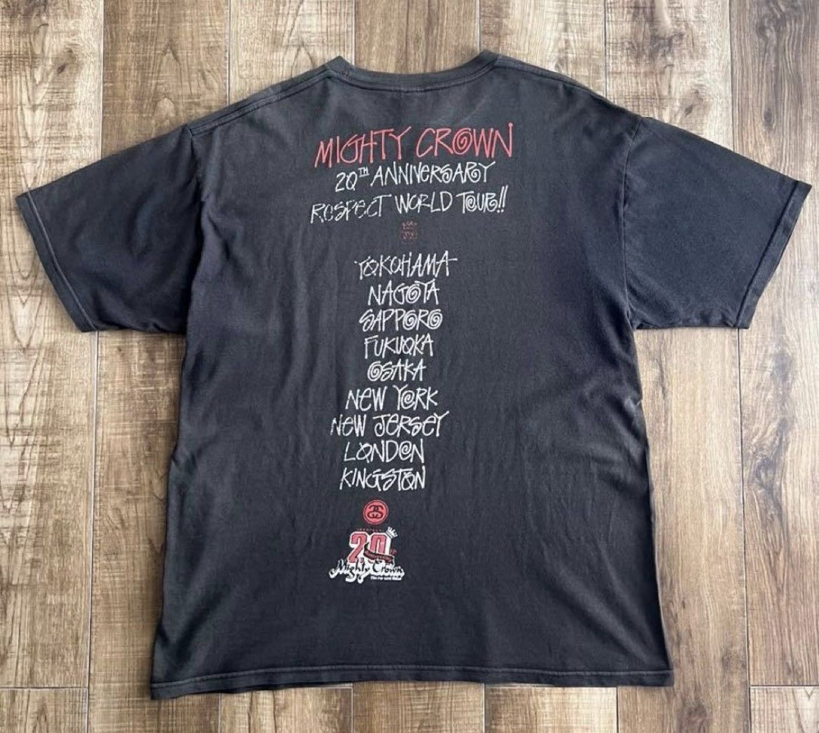Stussy x Mighty Crown 20th Anniversary Respect World Tour T-Shirt