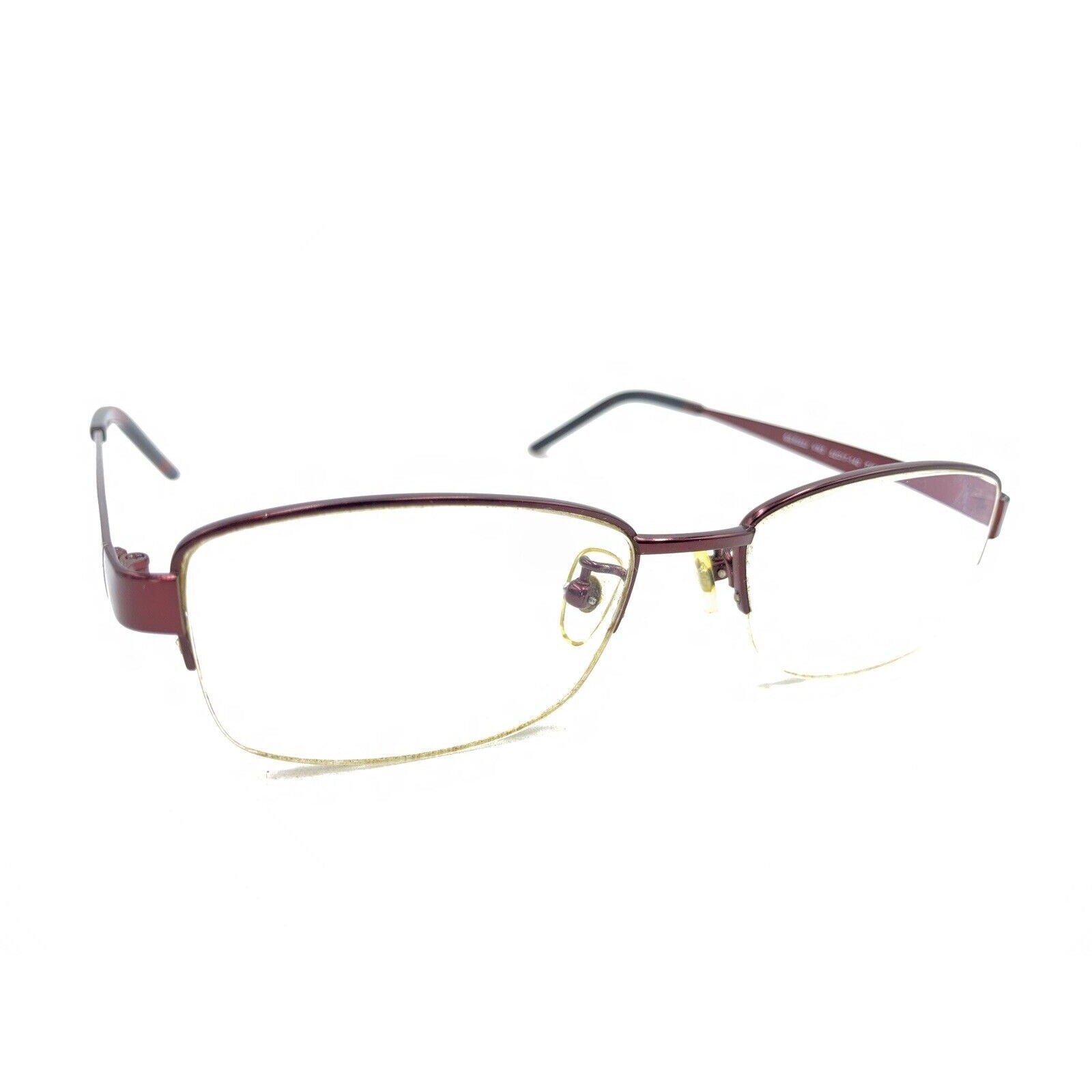 Gucci GG8552J VW3 Titan Dark Red Burgundy Half Eyeglasses Frames 52-17 140 Japan