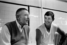 Boston Red Sox owner Tom Yawkey talks Carl Yastrzemski before- Boston Old Photo