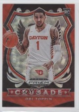 2020-21 Panini Prizm Draft Picks Crusade Ruby Wave Prizm Obi Toppin #87 5y7