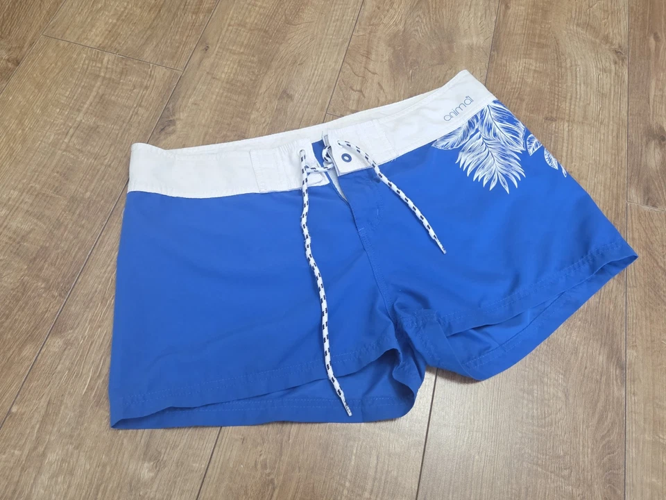 Short de natação Animal feminino azul praia Reino Unido tamanho 14 usado  - Imagem 2 de 4