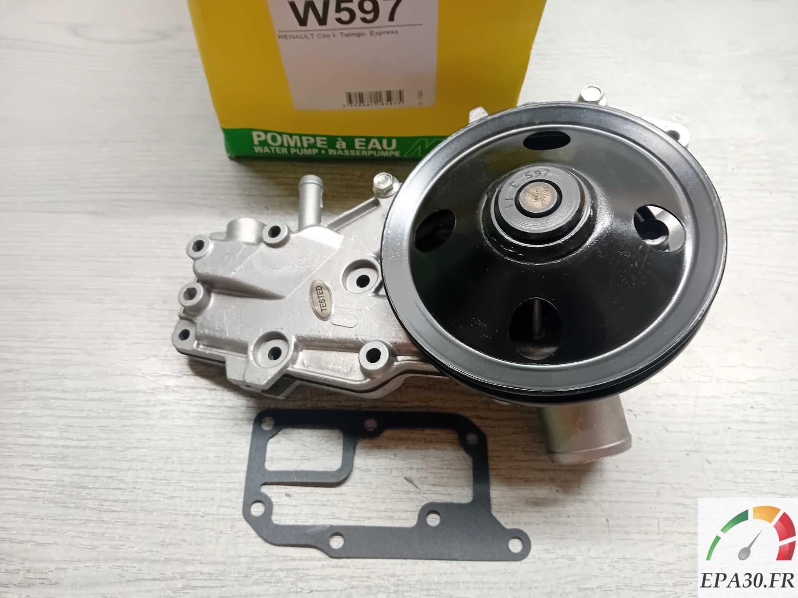 Pompe à eau W597 pour Renault Clio 1 et Twingo 1 moteur essence 1200 cm3