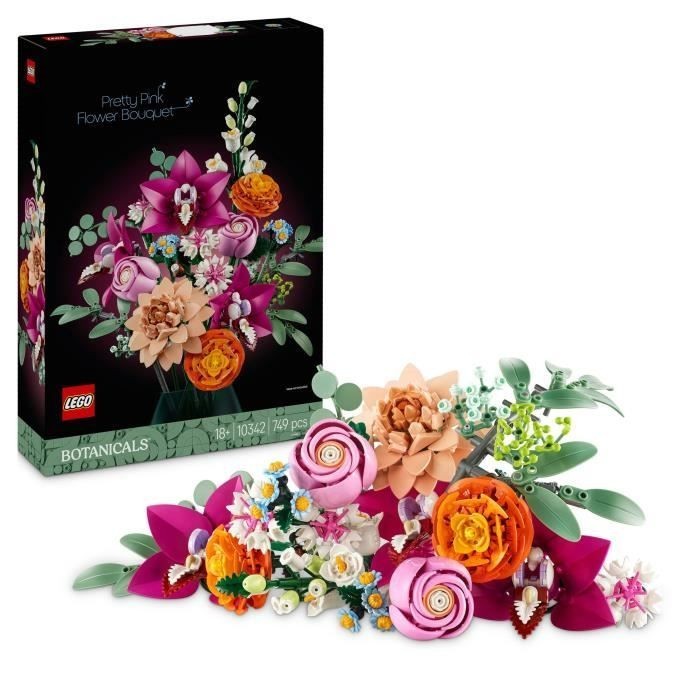LEGO Botanicals 10342 Bouquet de Fleurs Roses Idée Cadeau Créatif