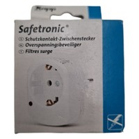 Kopp 171302011 Schutzkontakt-Zwischenstecker Mit ÜBerspannungsschutz, Arktis Wei