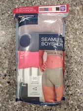 Reebok Women's Seamless Boyshorts 5 Pack 2XL Multi Color 