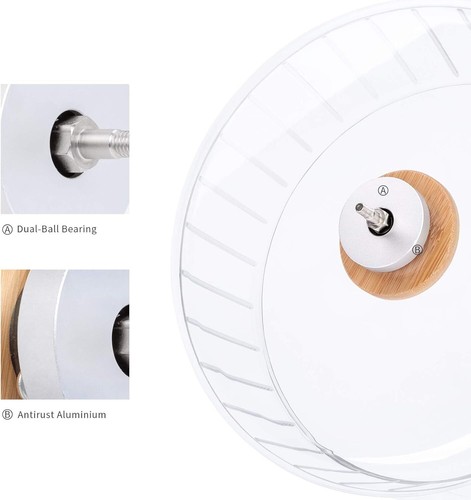 Super-Silent Hamster Exercise Wheels Home Quiet Spinner Hamster Running Sturdy - Picture 7 of 9