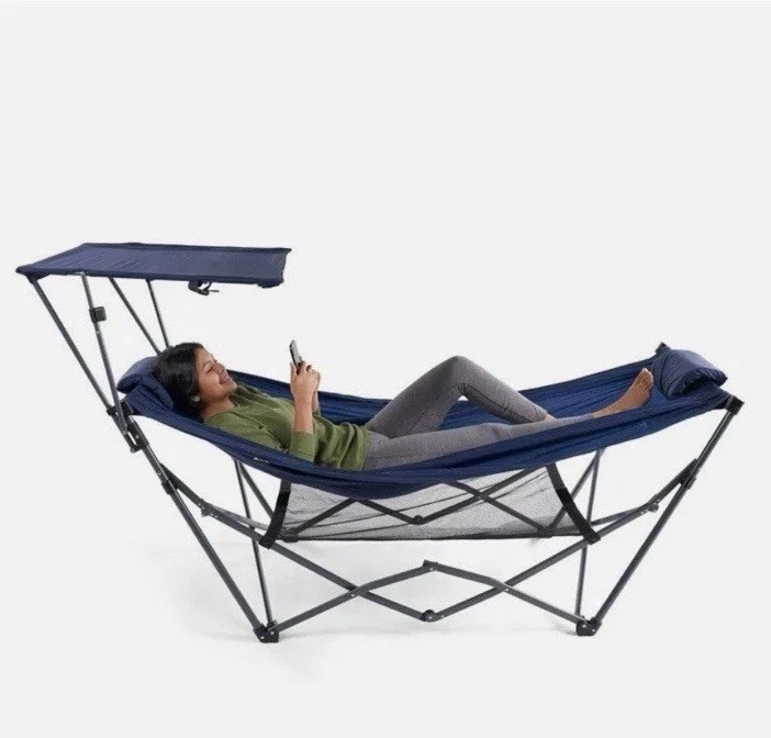 Rede Ozark Trail HM-051 com dossel 32 L x 72 L azul 15 lb - Imagem 3 de 4