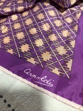 Vintage Abstract Arnoldo Geometric Art Scarf 26 X26 Acetate Retro